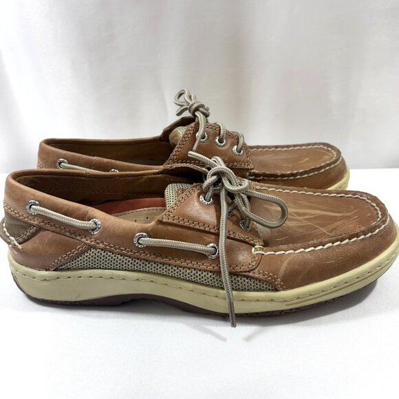 Sperry Top-Sider Billfish 3-Eye Men's Boat Shoe Color Dark Tan US 8.5 - Picture 4 of 10